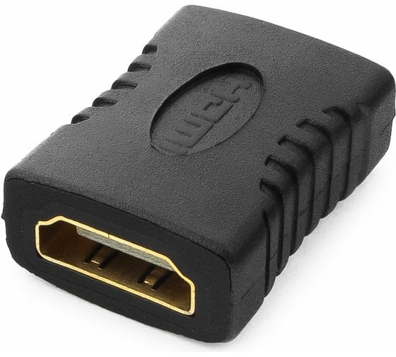 Изображение товара Переходник Cablexpert HDMI-HDMI, 19F/19F, пакет, золотые разъемы A-HDMI-FF