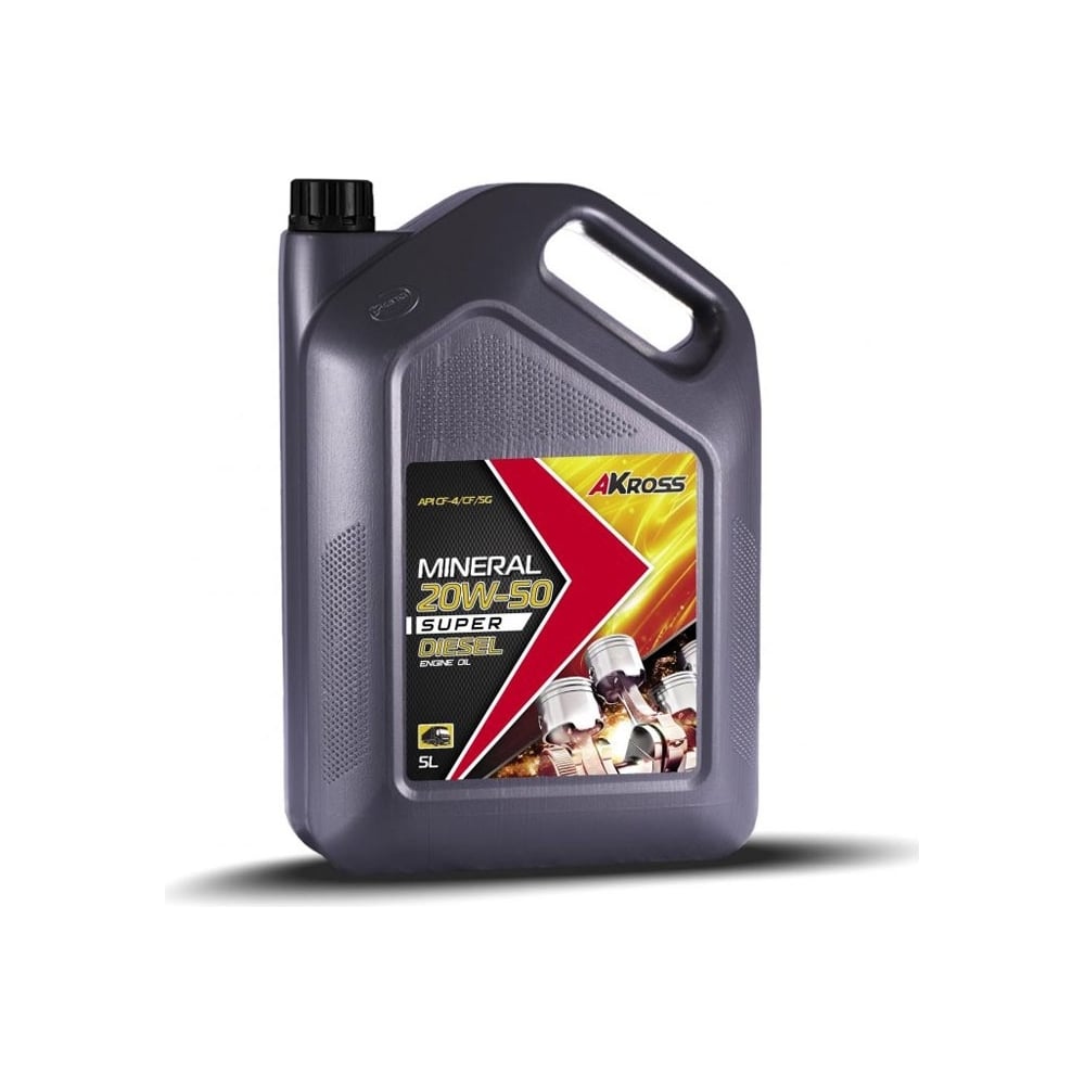 Изображение товара Масло моторное минеральное AKross SUPER DIESEL 20W-50 5 л CF-4/CF/SG