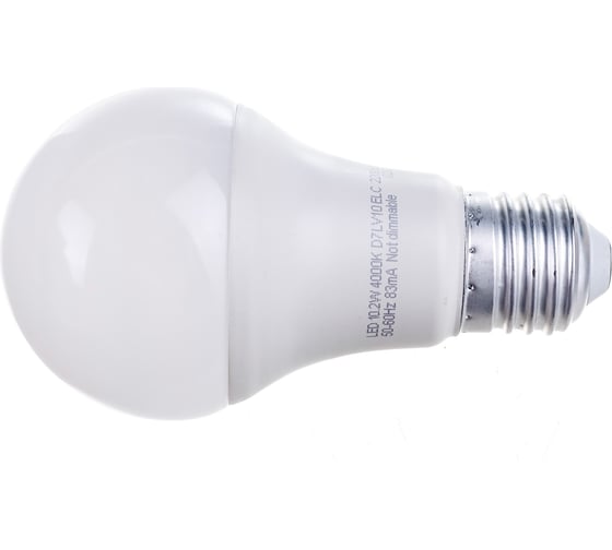 Изображение товара Светодиодная лампа Ecola classic LED 10,2W A60 220-240V E27 4000K /композит/ 110x60 D7LV10ELC