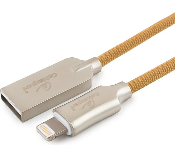Изображение товара Кабель для Apple Cablexpert MFI USB AM/Lightning, длина 1.8м, золотой CC-P-APUSB02Gd-1.8M
