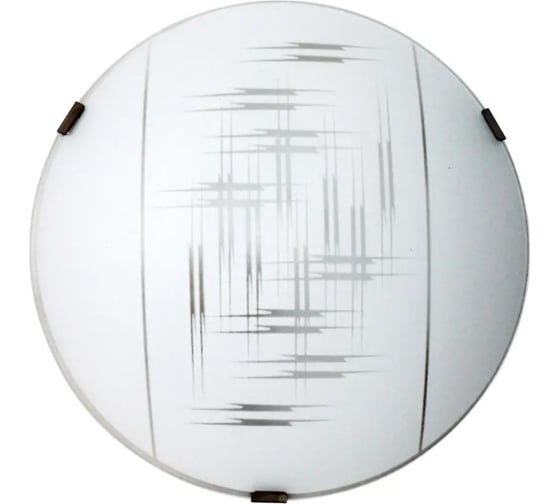 Изображение товара Светильник настенно-потолочный ЭЛЕТЕХ Элегант 250 НПБ 01-60-130 М15 матовый белый/кл.штамп металлик [ИМ] 1005206084