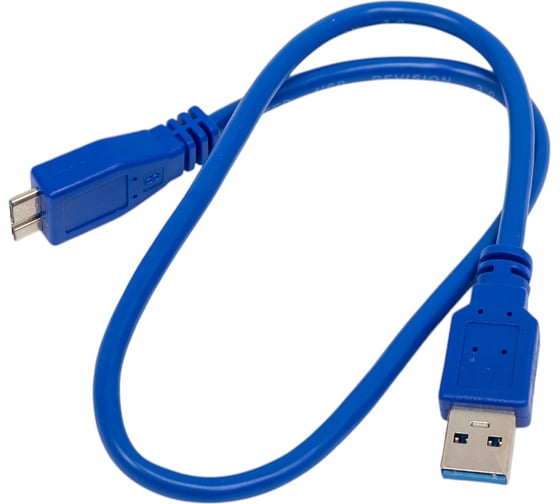 Изображение товара Кабель Cablexpert USB 3.0 Pro, AM/microBM, 9P, 50см, экран синий CCP-mUSB3-AMBM-0.5M