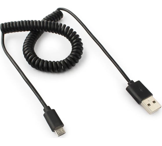 Изображение товара Кабель Cablexpert USB 2.0 Pro AM/micro BM 5P, 1.8м, витой, черный, пакет CC-mUSB2C-AMBM-6