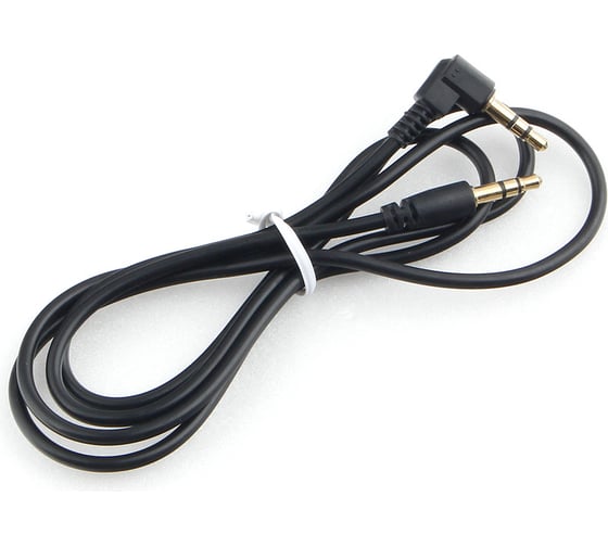 Изображение товара Аудио-кабель Cablexpert Jack 3.5(M)/Jack 3.5(M), угловой, черный, 1м, коробка CCAB-01-35MML-1MB