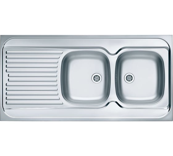 Изображение товара Мойка ALVEUS CLASSIC 100 NAT-60 1200х600 мм, 2X правая, в комплекте с сифоном 1071240 1009085