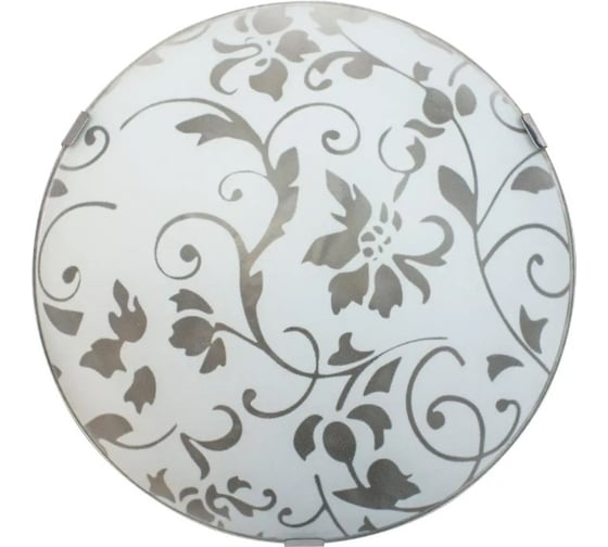 Изображение товара Светильник настенно-потолочный ЭЛЕТЕХ Эрика 250 НПБ 01-60-130 М15 матовый белый/кл.штамп металлик 1005206090