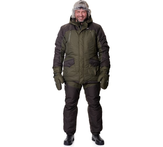 Изображение товара Костюм для рыбалки зимний GRAYLING Скат -45, хаки, р-р 60-62, рост 170-176 4610097082399