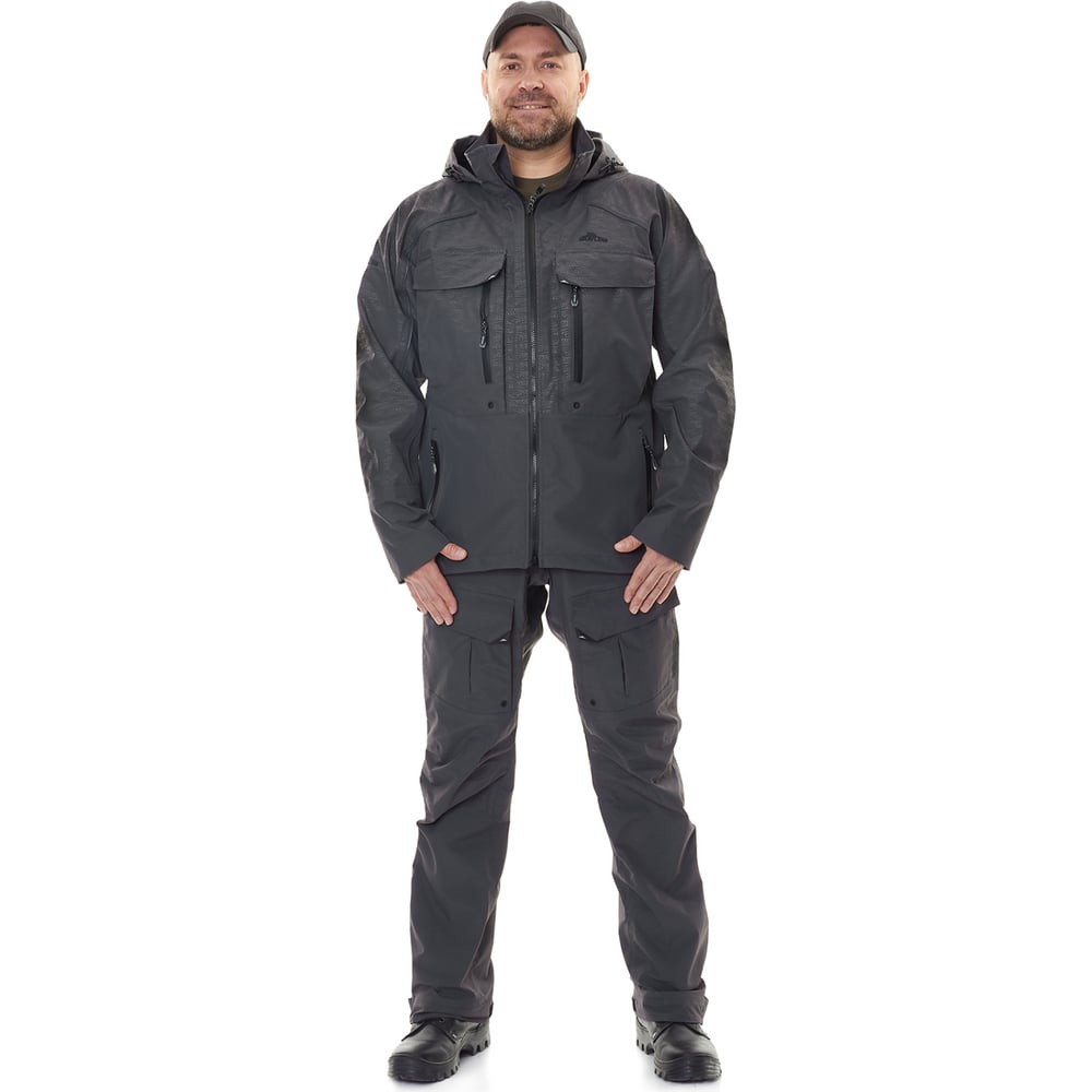 Изображение товара Костюм для рыбалки GRAYLING Тугур серый, р-р 60-62, рост 182-188 4610097079948