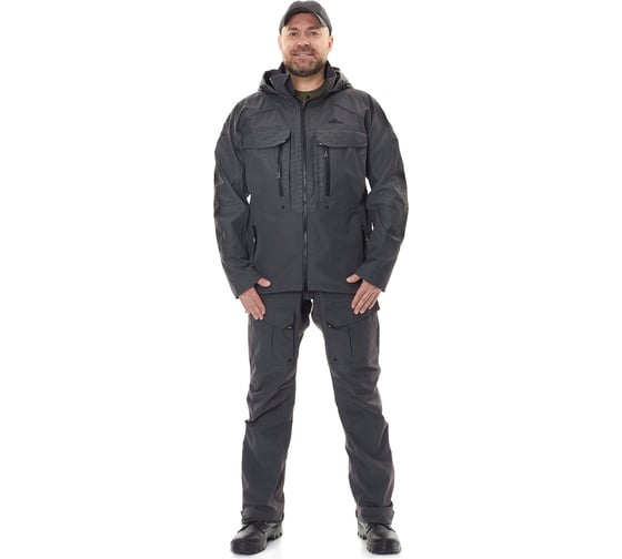 Изображение товара Костюм для рыбалки GRAYLING Тугур серый, р-р 48-50, рост 182-188 4610097079887