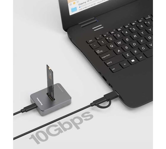 Изображение товара Док-станция PALMEXX для M.2 NVMe + M.2 SATA, USB3.1 PX/SSD-DOCK-M2