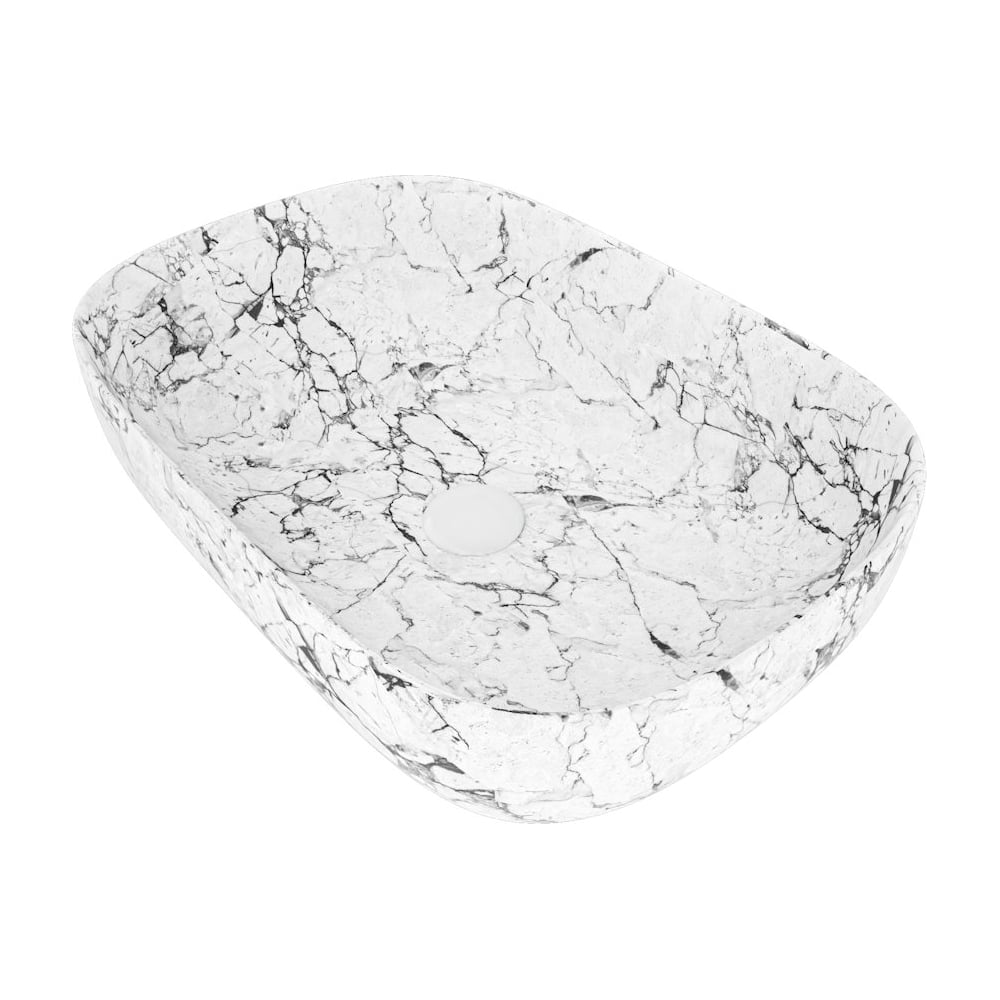 Изображение товара Раковина Teymi Solli 60 artceramic накладная белый мрамор modern стиль