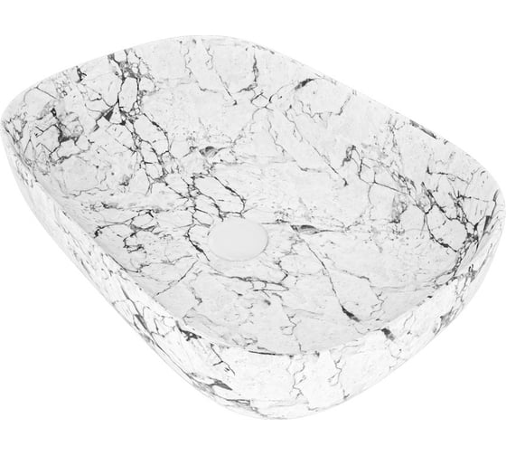 Изображение товара Раковина Teymi Solli 60 artceramic, накладная, Белый Мрамор T50398 ЦБ-00269466