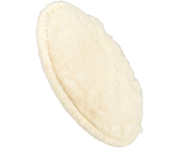 Изображение товара Круг полировальный 125 мм, овчина натуральная, на липучке, усиленный Diamond Industrial DIDPOL125PROF