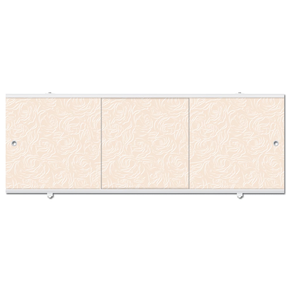 Изображение товара Экран под ванну Метакам Премиум А кремовый 1680 мм раздвижной из ПВХ