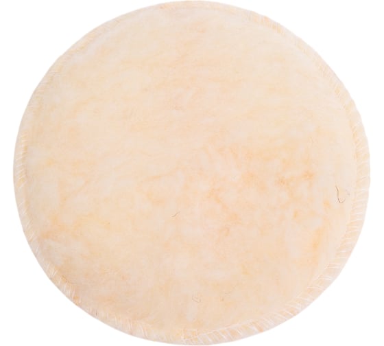 Изображение товара Круг полировальный 125 мм, овчина натуральная, на липучке, стандарт Diamond Industrial DIDPOL125ST