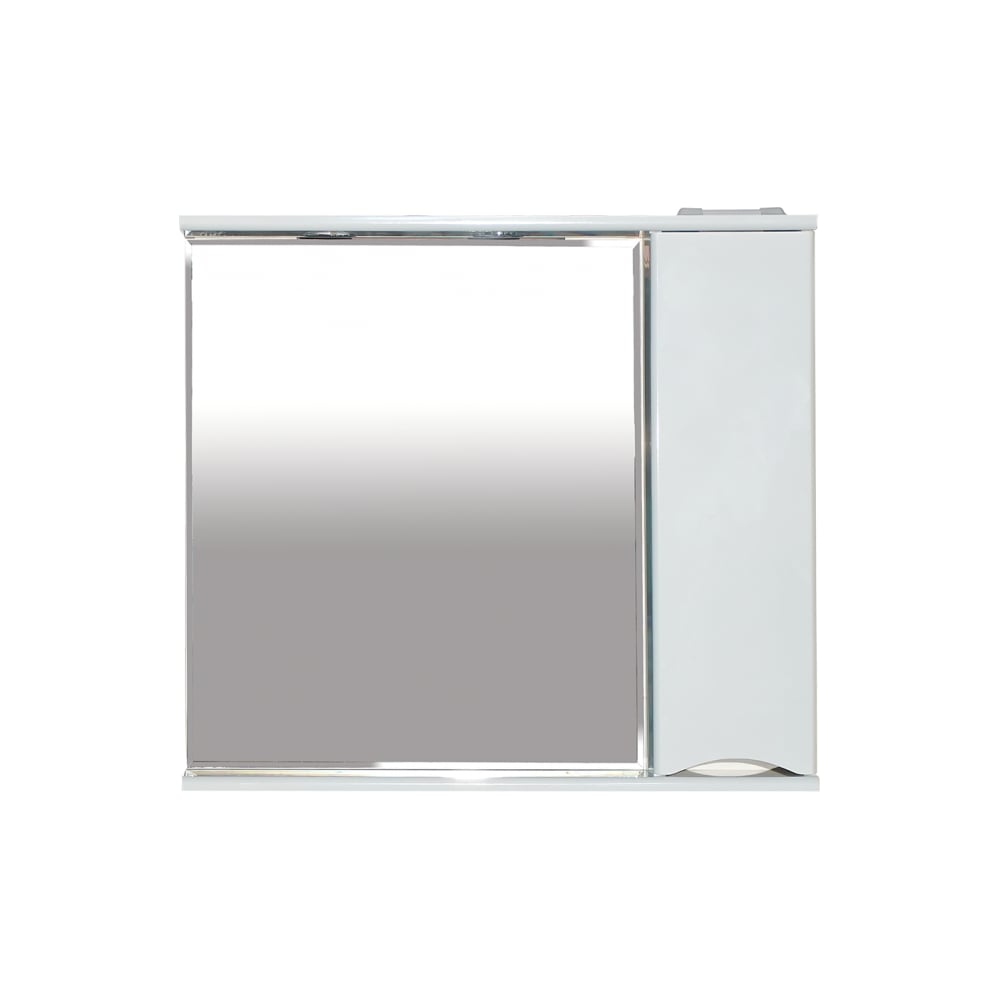 фото Зеркальный шкаф misty элвис-85 правый, белая эмаль п-элв-01085-011п