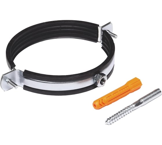 Изображение товара Хомут металлический КОНТУР (4") 110-111 со шпилькой и дюбелем 140909110910