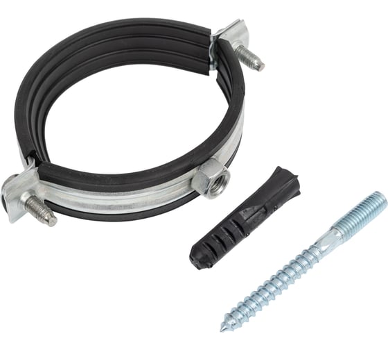 Изображение товара Хомут металлический КОНТУР (2 1/2") 74-80 со шпилькой и дюбелем 140909074710