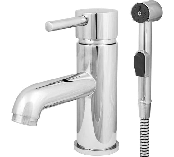 Изображение товара Смеситель для умывальника Mix&Fix 0208 Багги одноручный, c гигиеническим душем, картридж 35 мм тов-172858