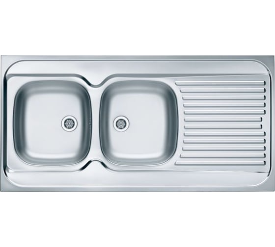 Изображение товара Мойка ALVEUS CLASSIC 100 NAT-60 1200х600 мм, 2X левая, в комплекте с сифоном 1071240 1009084