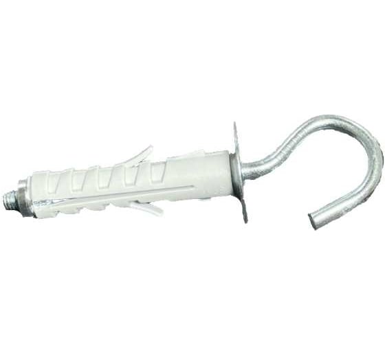 Изображение товара Дюбель с крюком-кольцом саморезом Elematic 100 шт. PA 6 ENP/OA 9x40 8700009