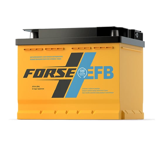 Изображение товара Аккумуляторная батарея FORSE EFB 6ст-74 VLR 0 LB 750A 574114051