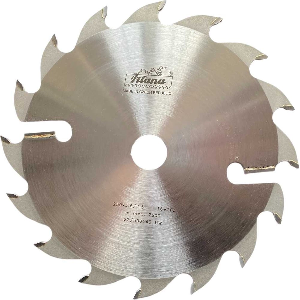 Изображение товара Диск пильный по дереву 250 мм 16+2 зубья по дереву 94FZ Pilana CT00600012
