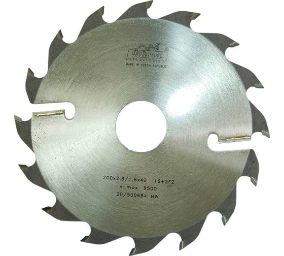 Изображение товара Диск пильный по дереву НМ 200x2.8/1.8x40 мм, 16+2 94FZ Pilana CT00600010