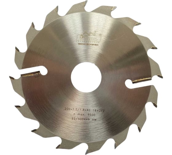 Изображение товара Диск пильный по дереву НМ 200x2.2/1.6x40 мм, 16+2 94FZ Pilana CT00600009