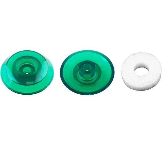 Изображение товара Термошайба Стройбат D38мм для поликарбоната 6мм зеленый 25 шт 274610