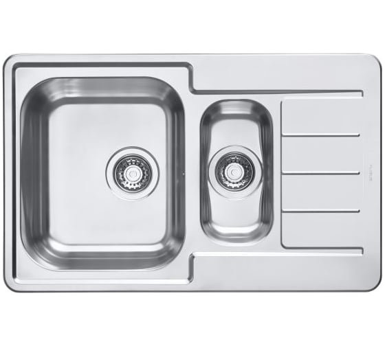 Изображение товара Мойка ALVEUS LINE MAXIM 70 SAT-90 1+1/2 в комплекте с сифоном 1130555 1089614