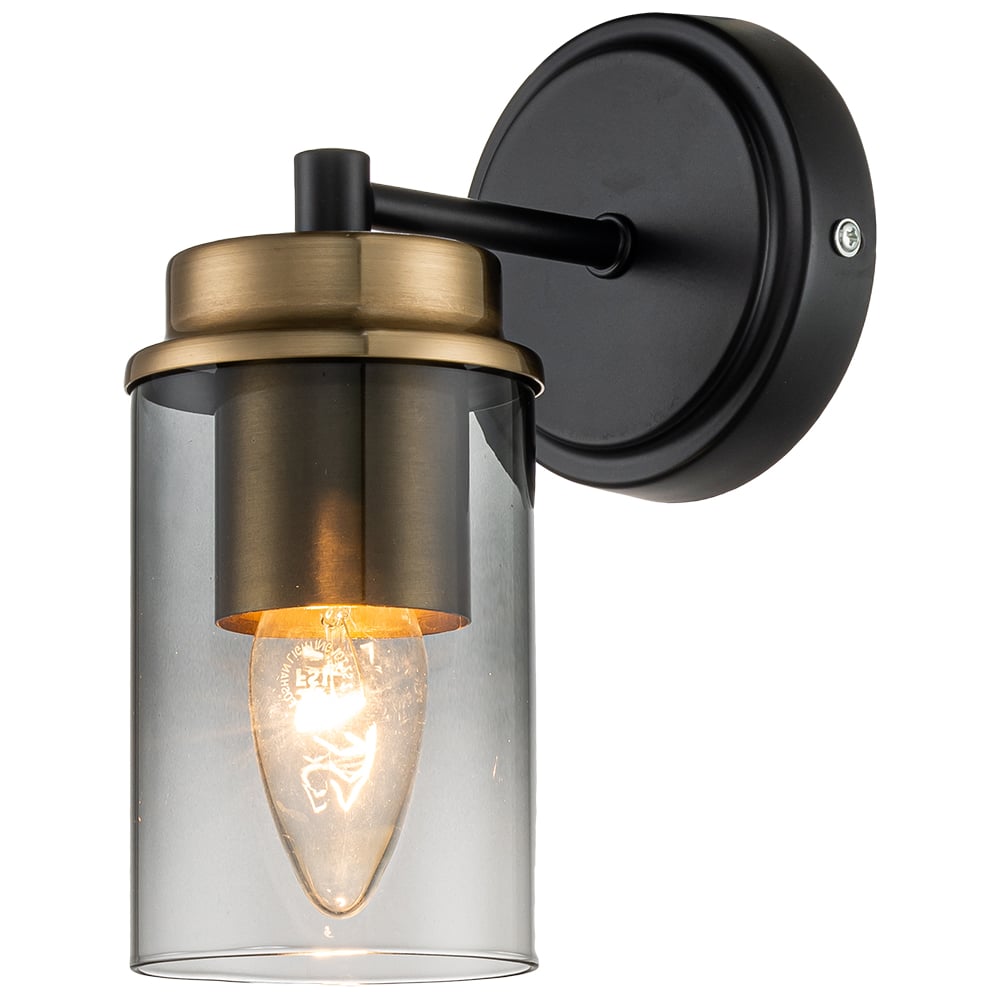 Настенный светильник ESCADA E14*40W Black/Brass 2118/1A
