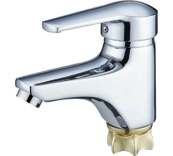 Изображение товара Смеситель для умывальника с монолитным изливом Solone xромированный SIT1-A182