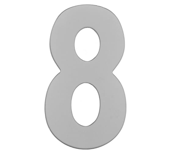 Изображение товара Номер дверной Marlok 8, металл, CP хром 027302