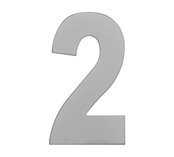 Изображение товара Номер дверной Marlok 2, металл, CP хром 027296