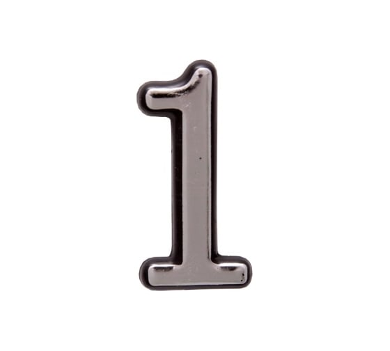 Изображение товара Номер дверной Marlok 1 пластик, CP хром 027303