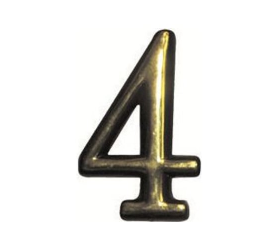 Изображение товара Номер дверной Marlok 4, пластик, PB золото 002930