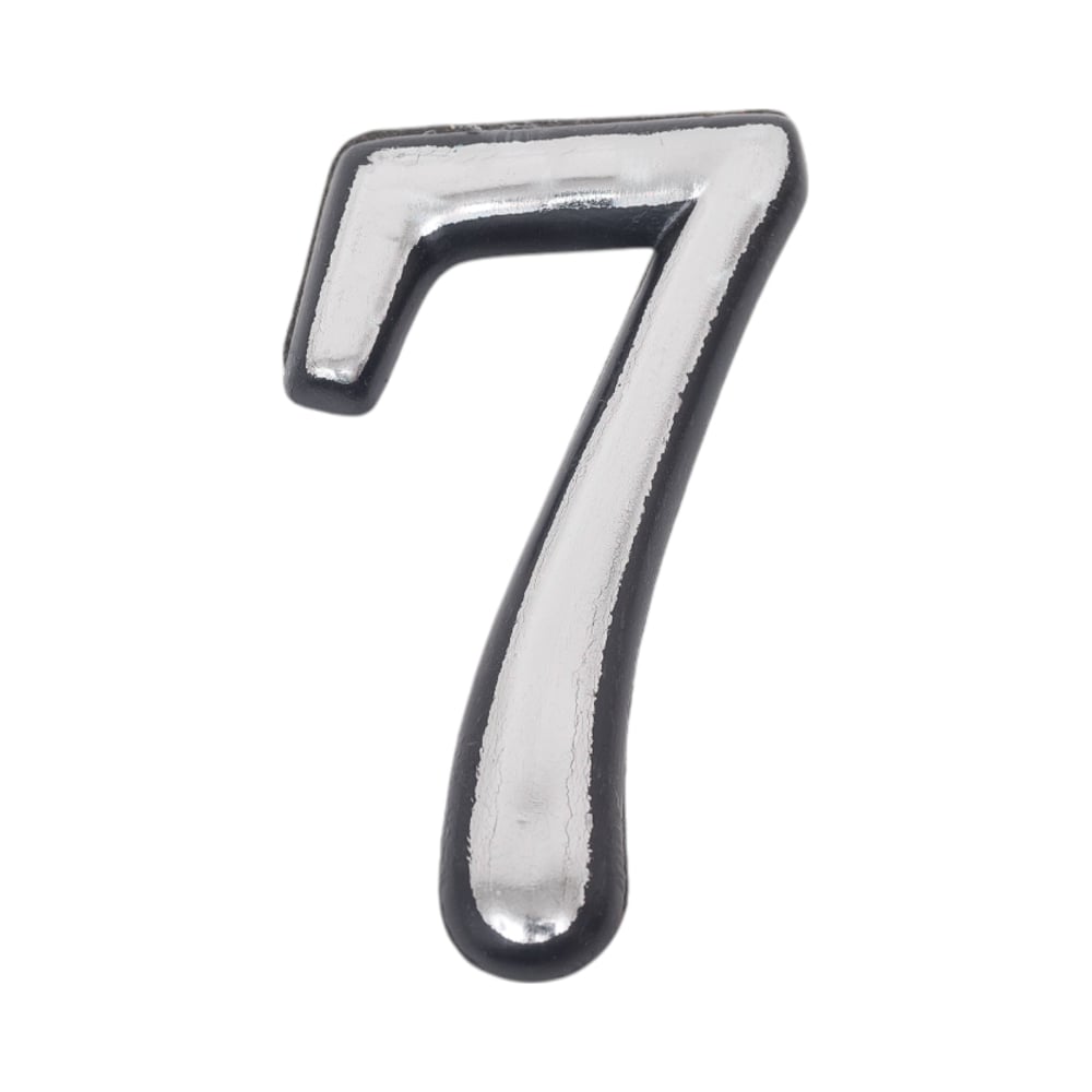 Изображение товара Номер дверной Marlok 7, пластик, CP хром 027309