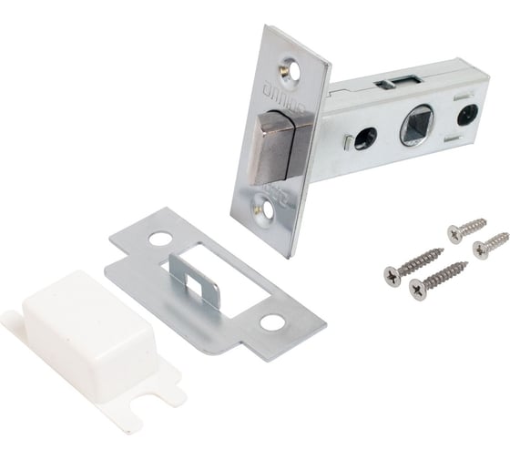 Изображение товара Защёлка Аллюр АРТ L45-8 SC матовый хром, торц. планка 25 мм, б/ручек 14549