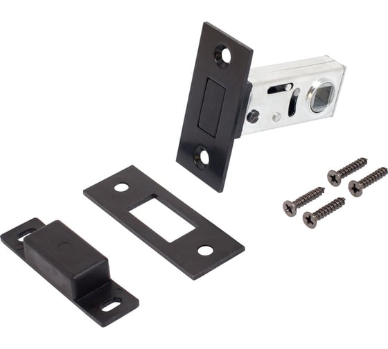 Изображение товара Защёлка магнитная Аллюр АРТ L50-8M BL матовый черный, б/ручек 14534