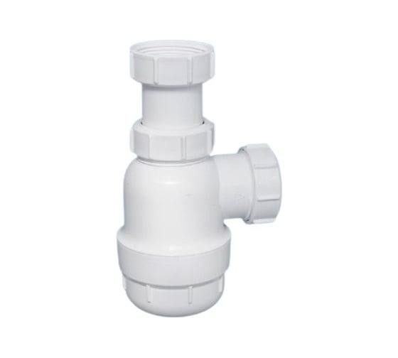 Изображение товара Бутылочный сифон McAlpine 1 1/2"х40 мм, без выпуска, выход компрессионный D=40 мм MRSK2-NW