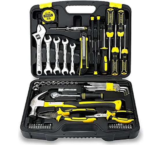 Изображение товара Набор столярно-слесарного инструмента DOWELL 61 предмет, HYT61