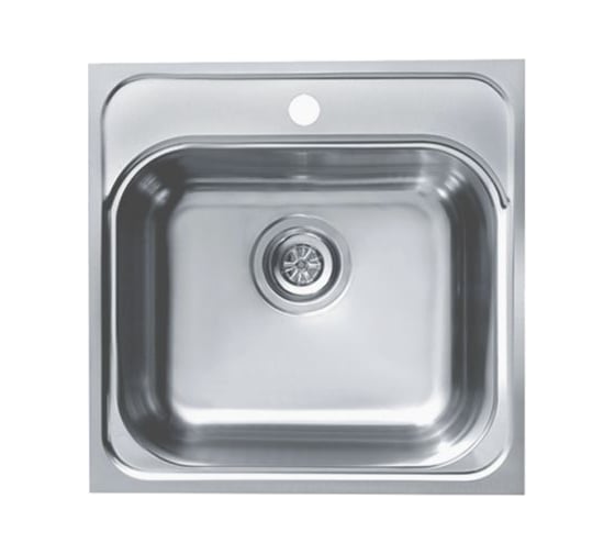 Изображение товара Мойка ALVEUS BASIC 140 NAT-90 465х465 мм, 1X в комплекте с сифоном 1102384 1100905