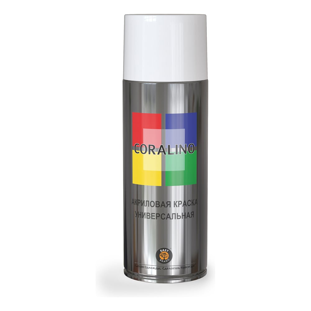 Изображение товара Аэрозольная краска CORALINO RAL9003 520 мл, 200 г, Белый Матовый С19503