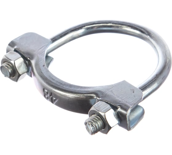 Изображение товара Хомут крепления глушителя Стройбат d 48,0 мм белый цинк 1 шт 360370