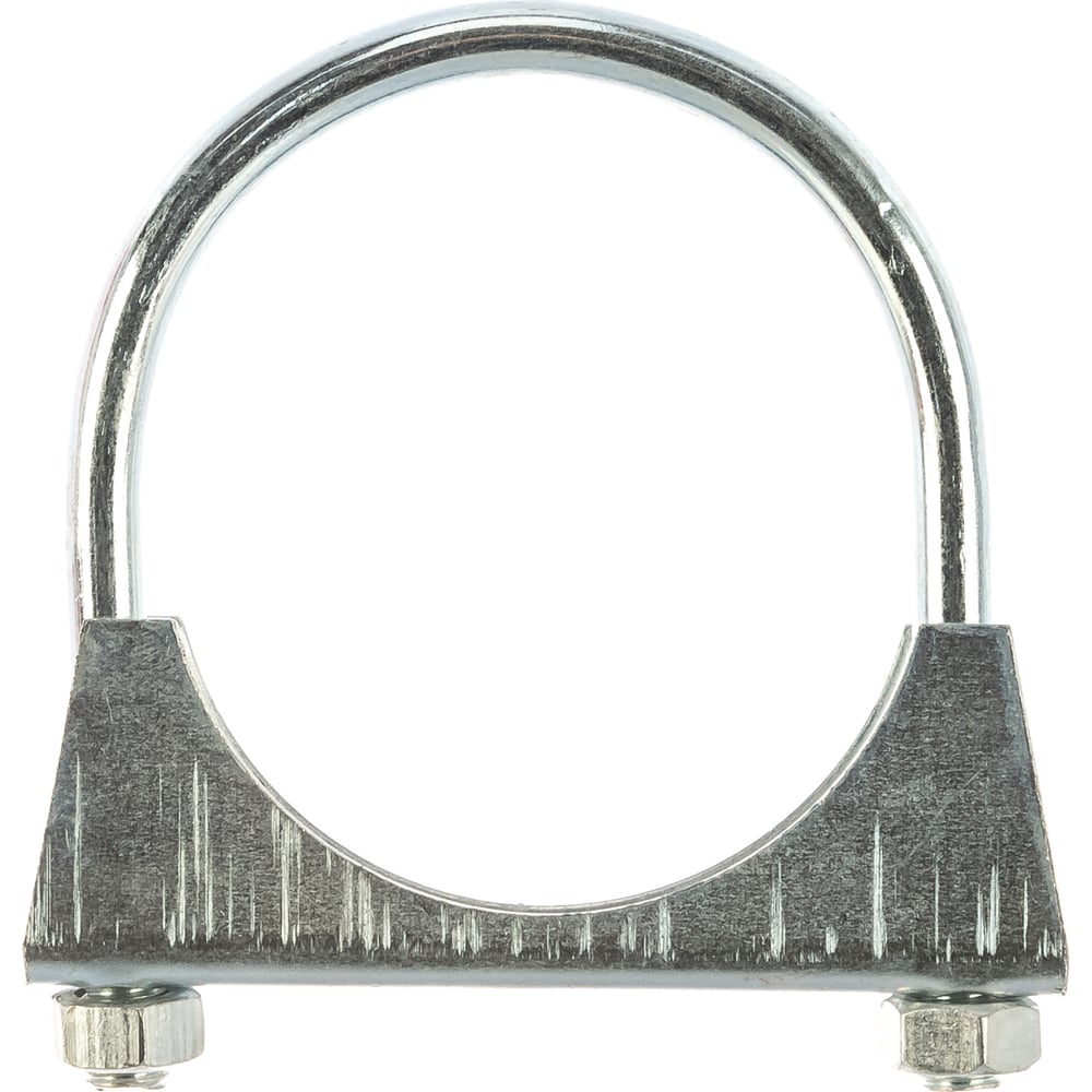 Изображение товара Хомут крепления глушителя Стройбат d 66,5 мм белый цинк 1 шт 360410