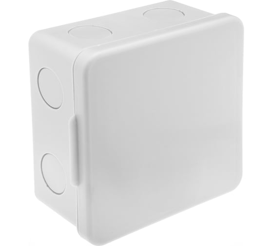 Изображение товара Распределительная коробка GUSI ELECTRIC 100х100х55 без отверстий 3 муфты, IP54, ОП, серый С3В100 Евро