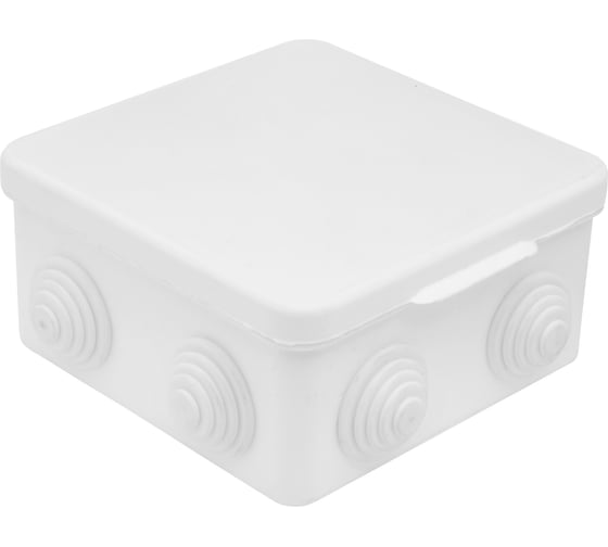 Изображение товара Распределительная коробка GUSI ELECTRIC 100х100х55 8 муфтами д26, IP54, ОП, белый С3В108 Б Евро