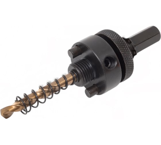 Изображение товара Державка быстросъёмная с пружиной и центрирующим сверлом для коронок 32-68 мм HARDEN 610536