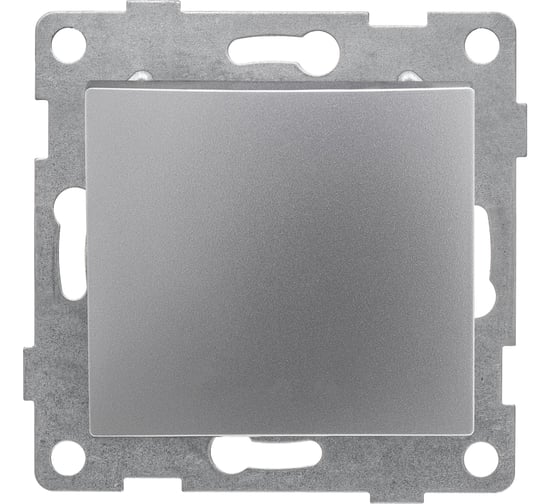 Изображение товара Механизм выключателя GUSI ELECTRIC Bravo 1 клавиша, 2-х полюсный, СУ, 10А, 250В, серебро С10В5-004